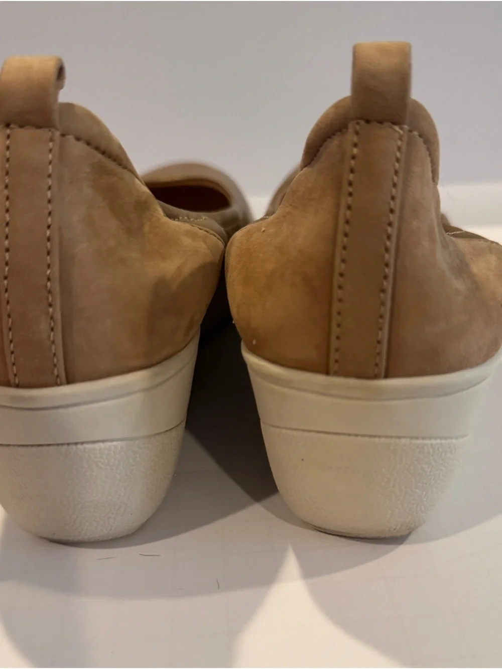 Vionic Tan Slip-On Wedges